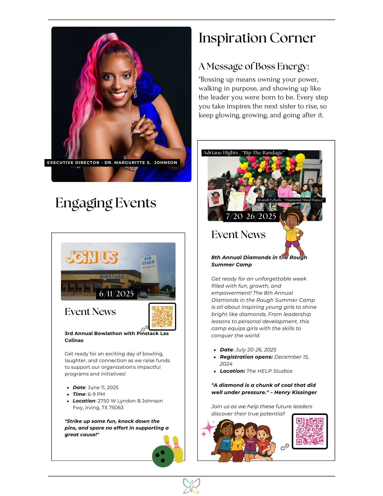 inspiration corner engaging events