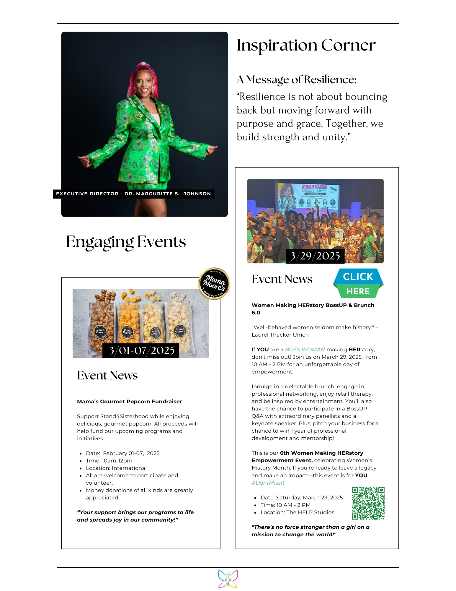 inspiration corner engaging events